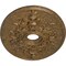 Ekena Millwork Alexa Medallion (Canopies up to 5 5/8"), 30 3/4"W x 21 1/4"H x 3 7/8"ID x 1 5/8"P, Rubbed Bronze CM21X30ALRZS - alternate 5